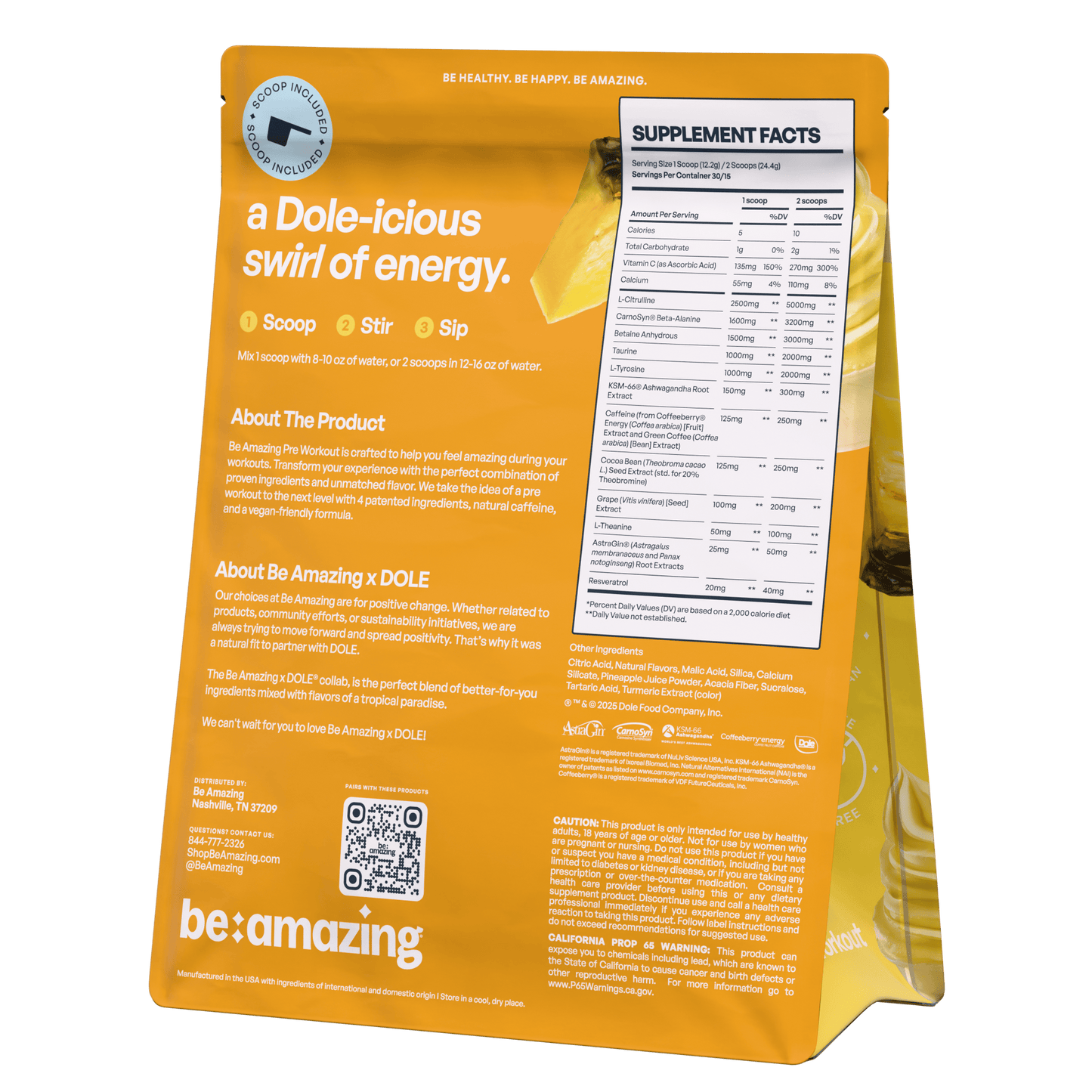 Dole Whip Pre Workout 30 Scoops