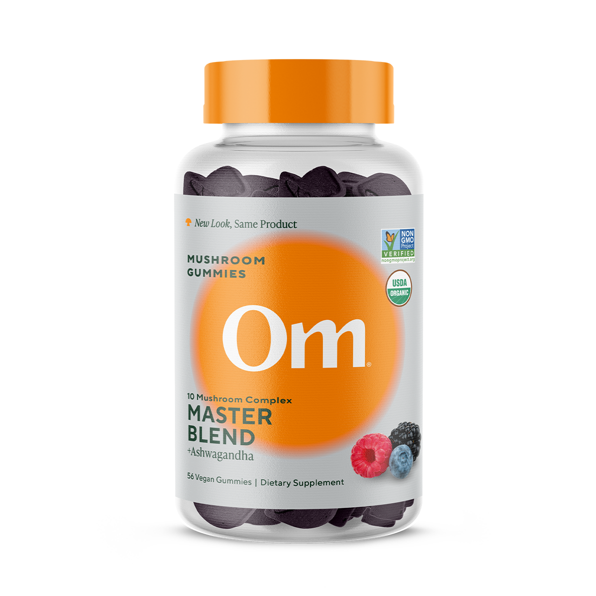 Om Mushroom Superfood Master Blend Mushroom Gummies 56 Count
