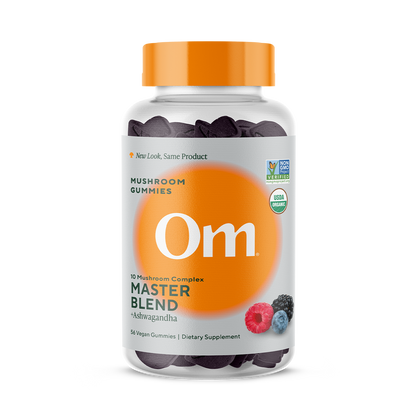 Om Mushroom Superfood Master Blend Mushroom Gummies 56 Count