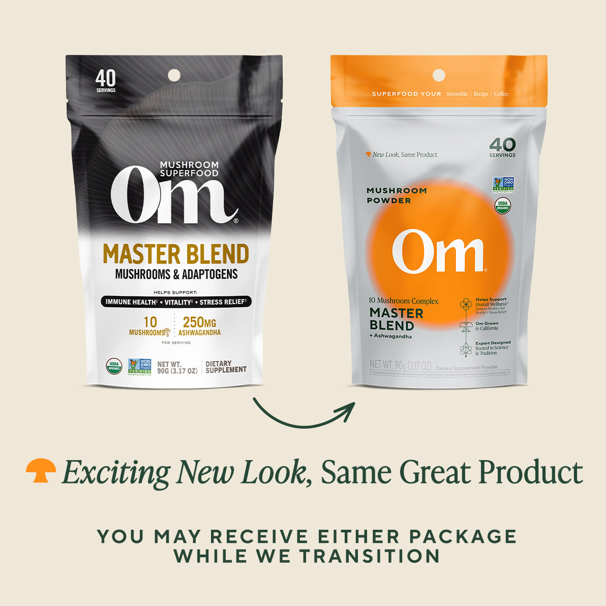 Om Master Blend Organic Mushroom Powder